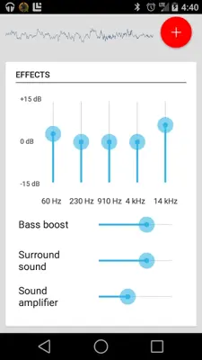 Equalizer android App screenshot 5