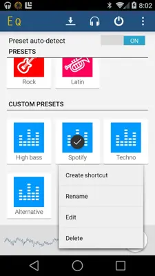 Equalizer android App screenshot 6
